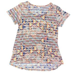 Lularoe womens short sleeve printed top